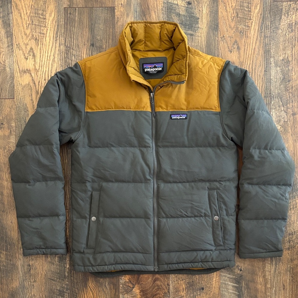 Patagonia Brown and Gray Puffer Jacket